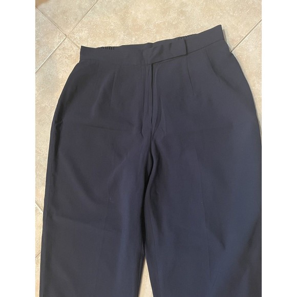 Ladies Navy Blue Dress Pants Size 14W Fully Lined - Picture 2 of 8